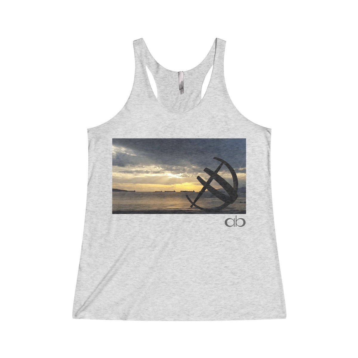 English Bay: Women's Tri-Blend Racerback Tank