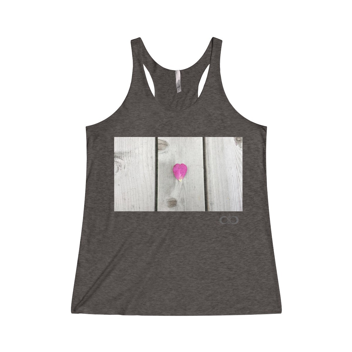 Petal Heart: Women's Tri-Blend Racerback Tank