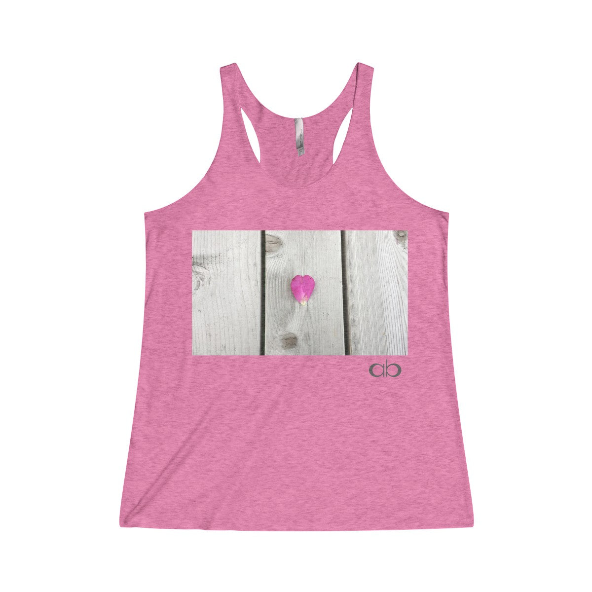 Petal Heart: Women's Tri-Blend Racerback Tank