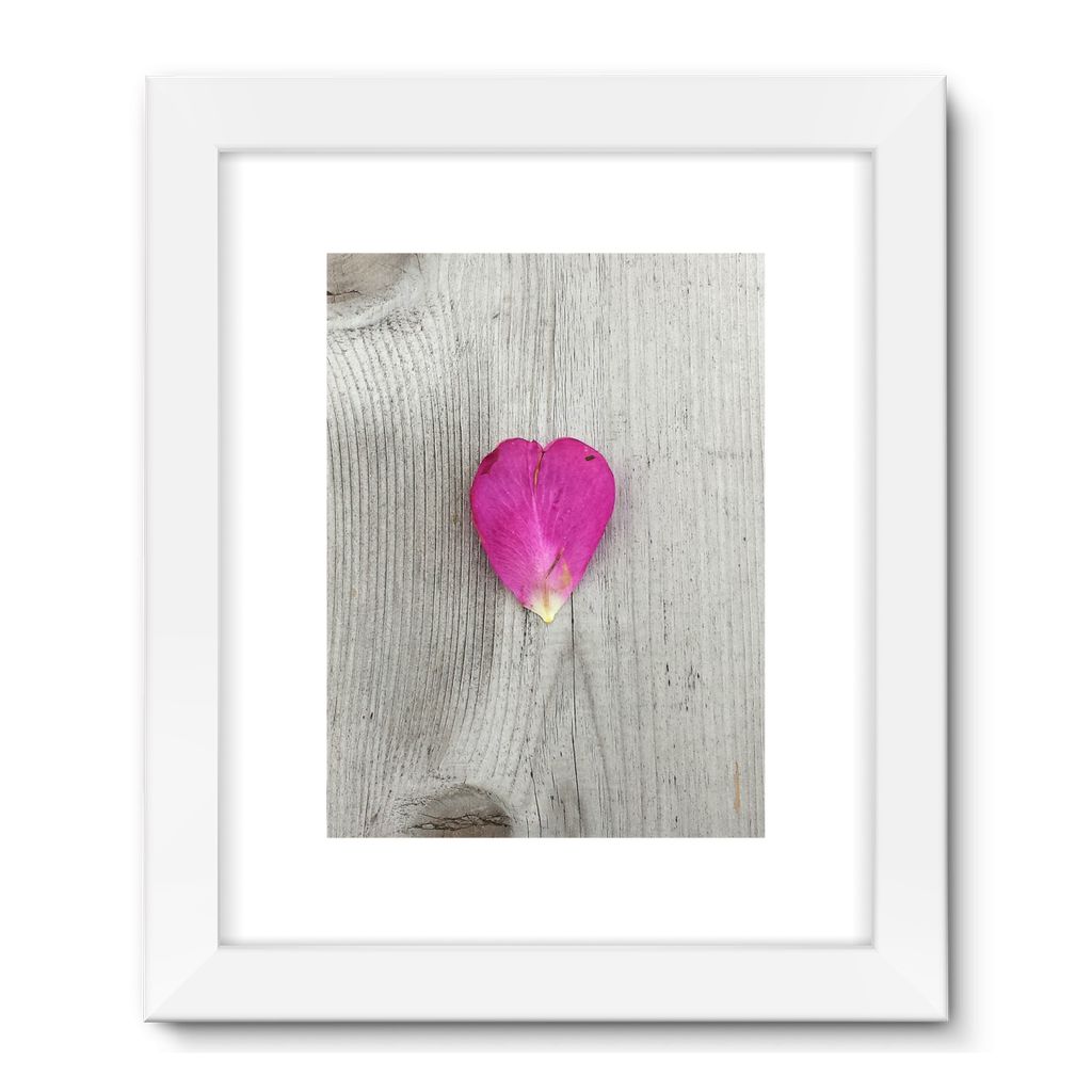 Petal Heart:  Framed Fine Art Print