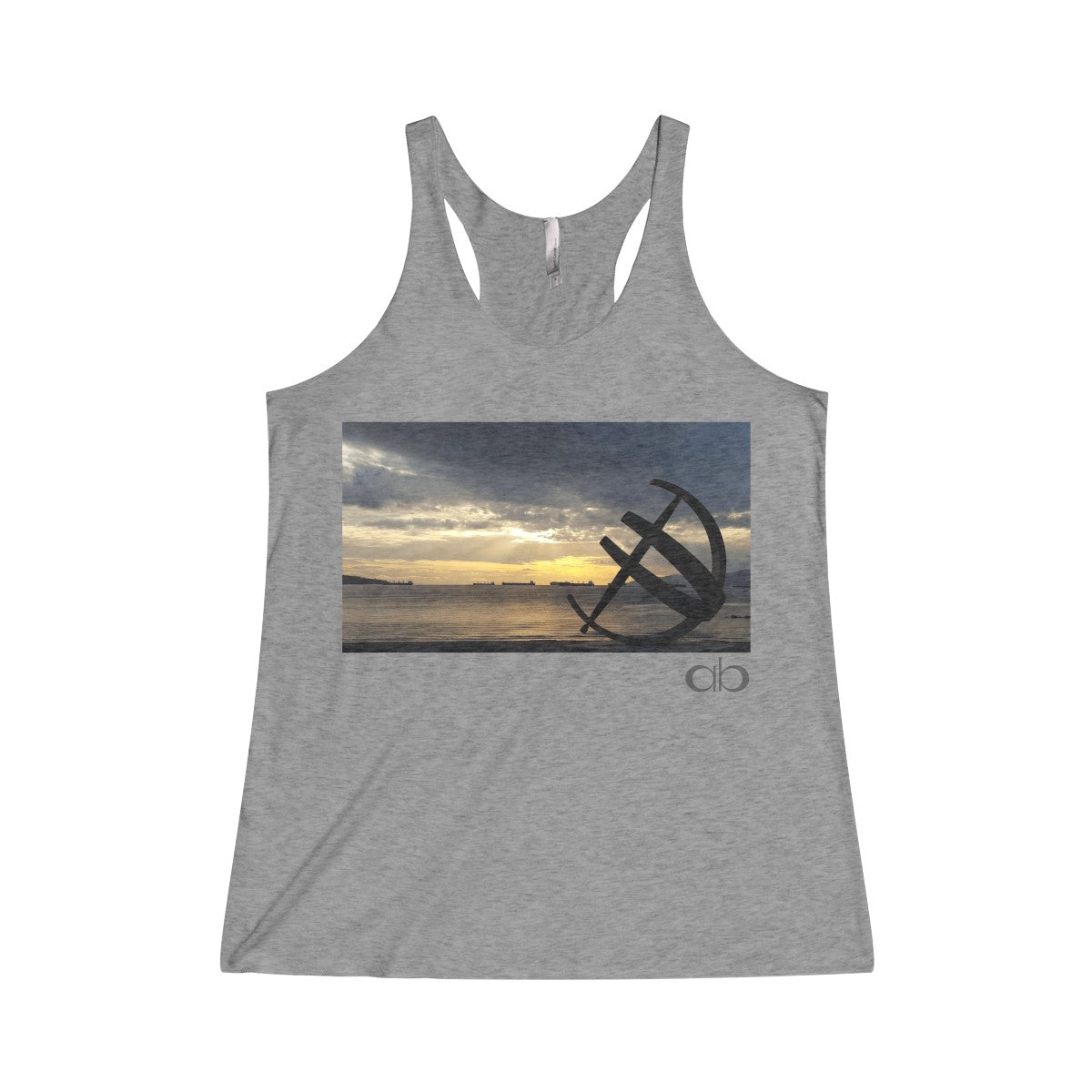 English Bay: Women's Tri-Blend Racerback Tank