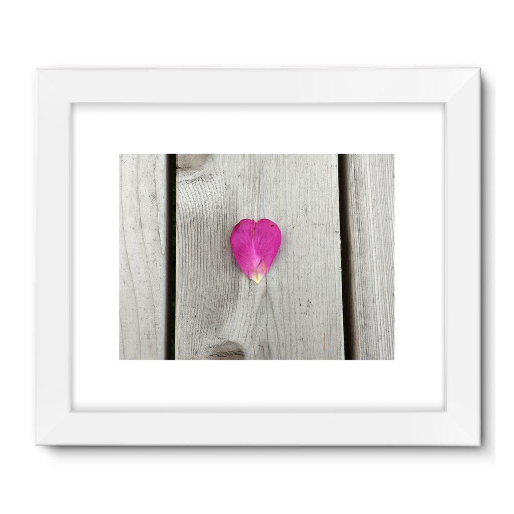 Petal Heart:  Framed Fine Art Print