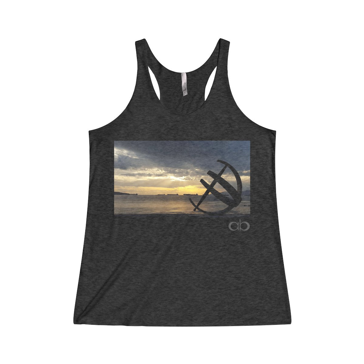 English Bay: Women's Tri-Blend Racerback Tank