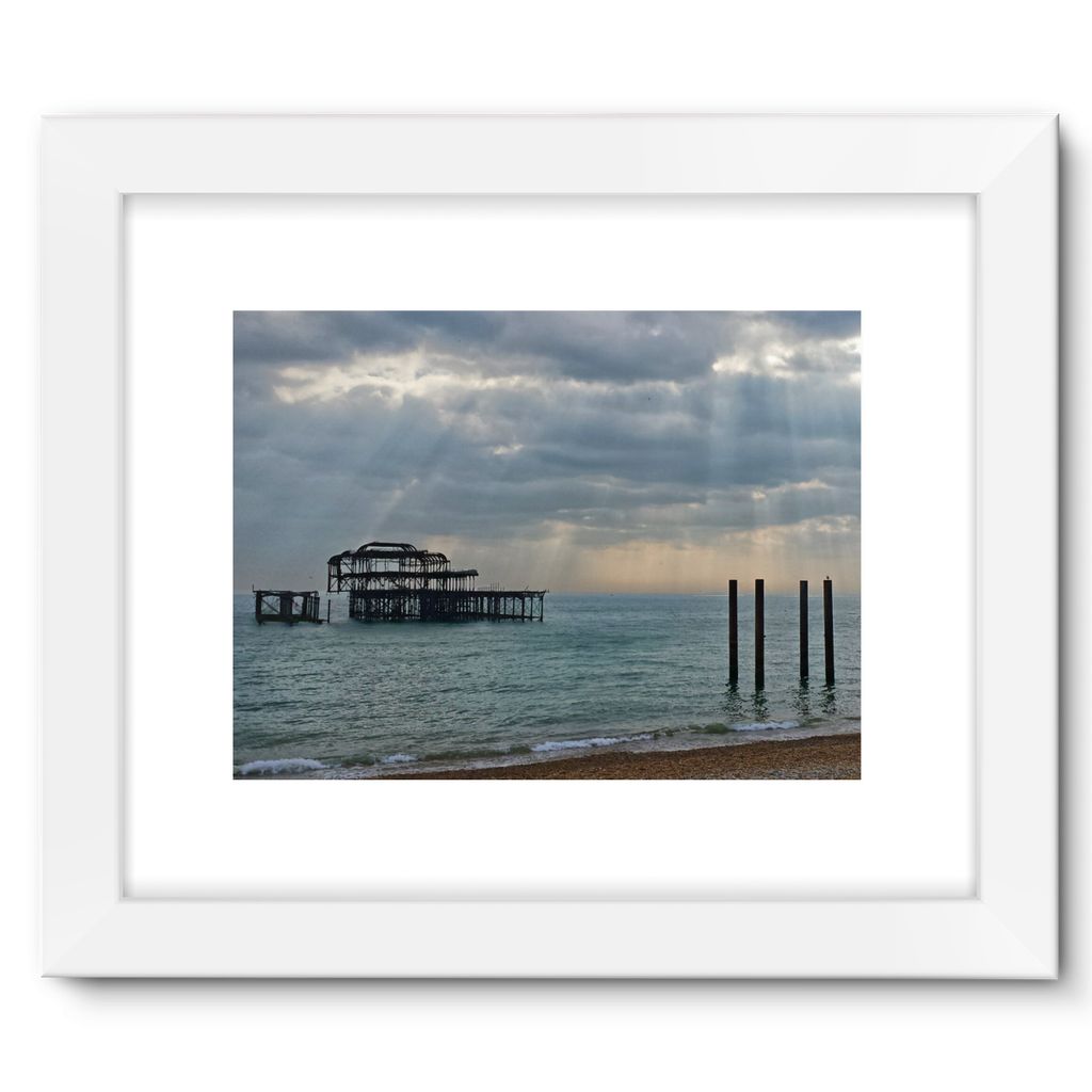 Brighton Beach Pier: Framed Fine Art Print