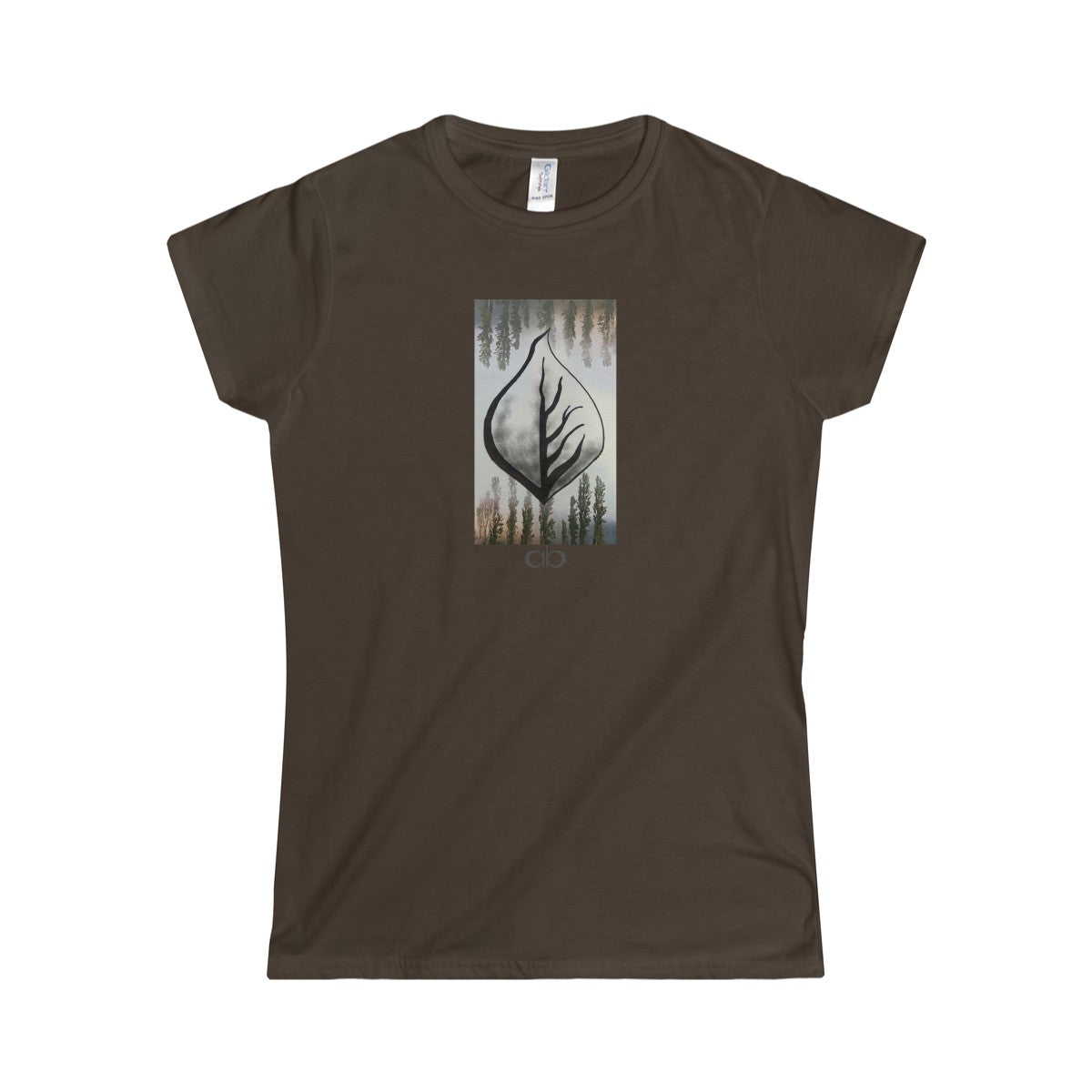 Misty Leaf: Women's Softstyle Tee