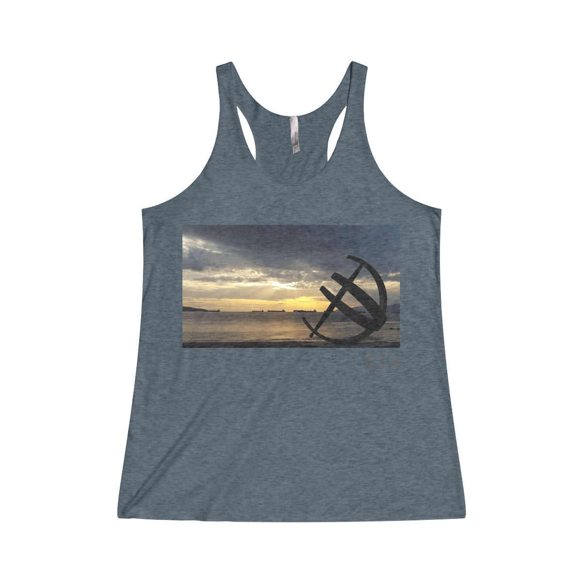 English Bay: Women's Tri-Blend Racerback Tank