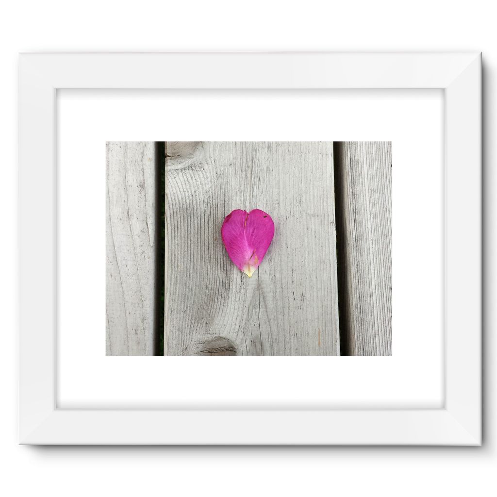 Petal Heart:  Framed Fine Art Print