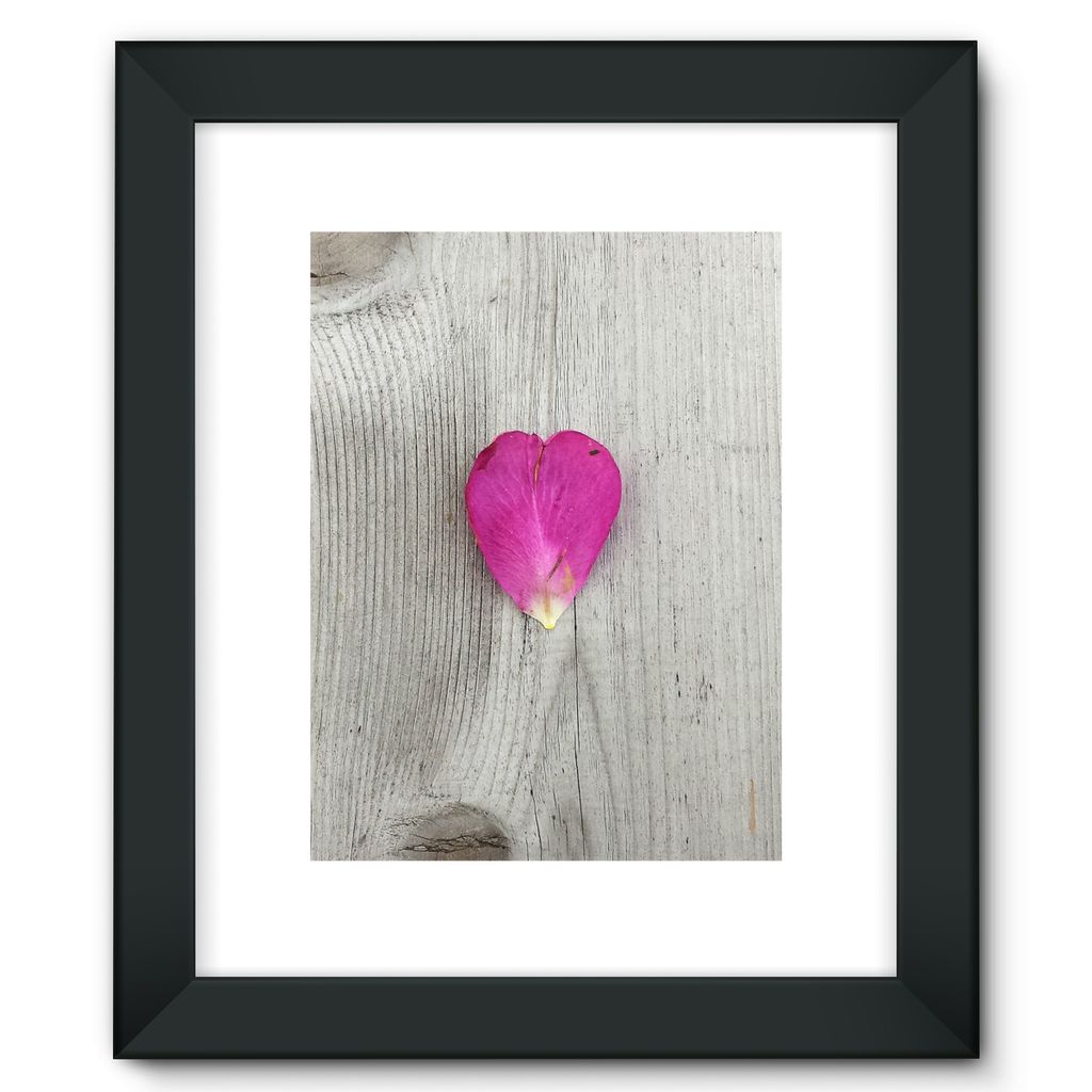 Petal Heart:  Framed Fine Art Print