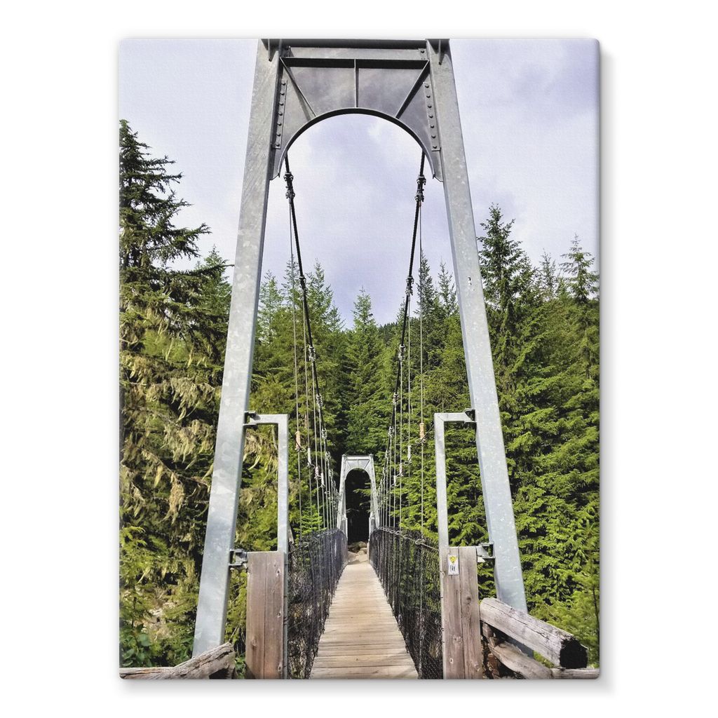 Forest Bridge:  Stretched Canvas