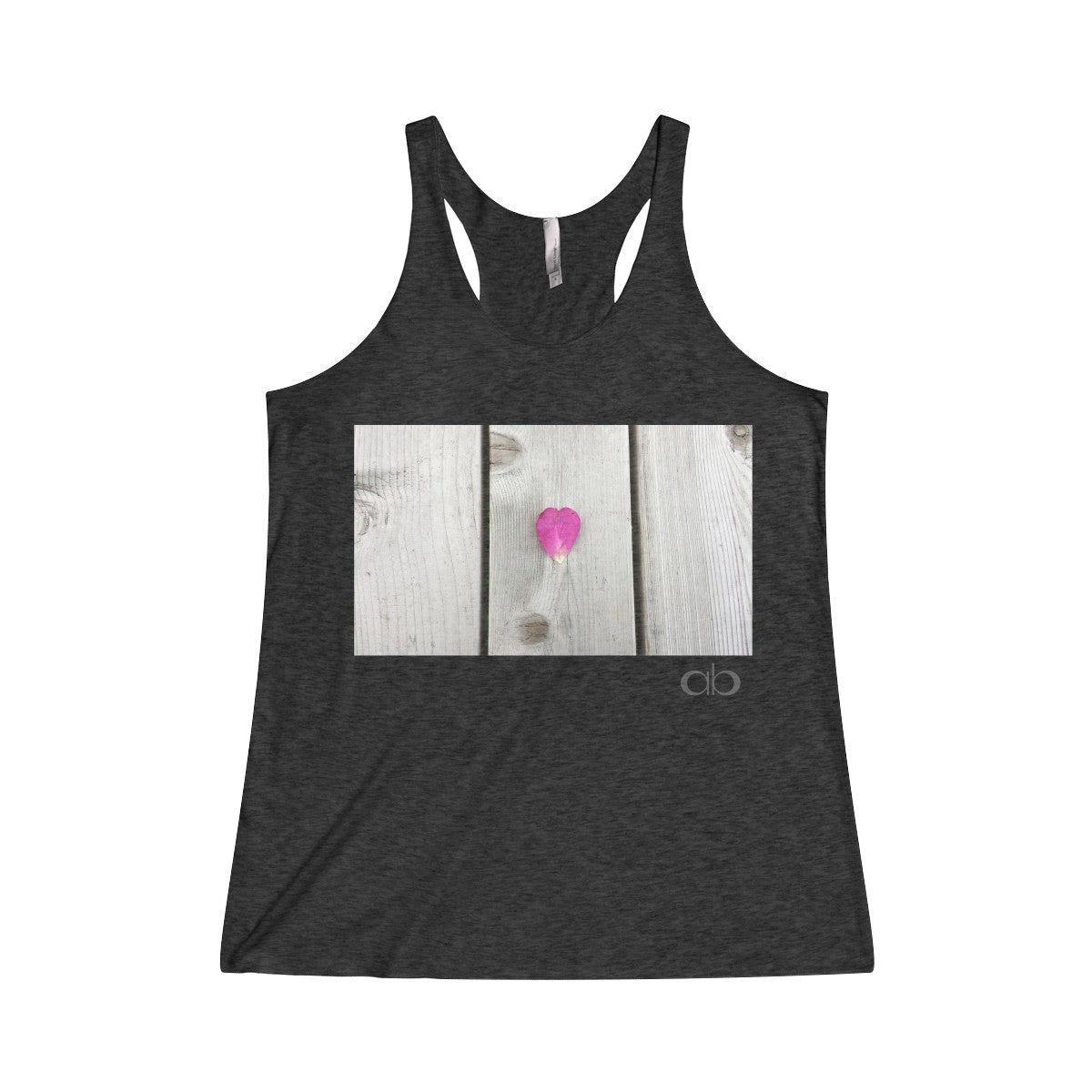 Petal Heart: Women's Tri-Blend Racerback Tank