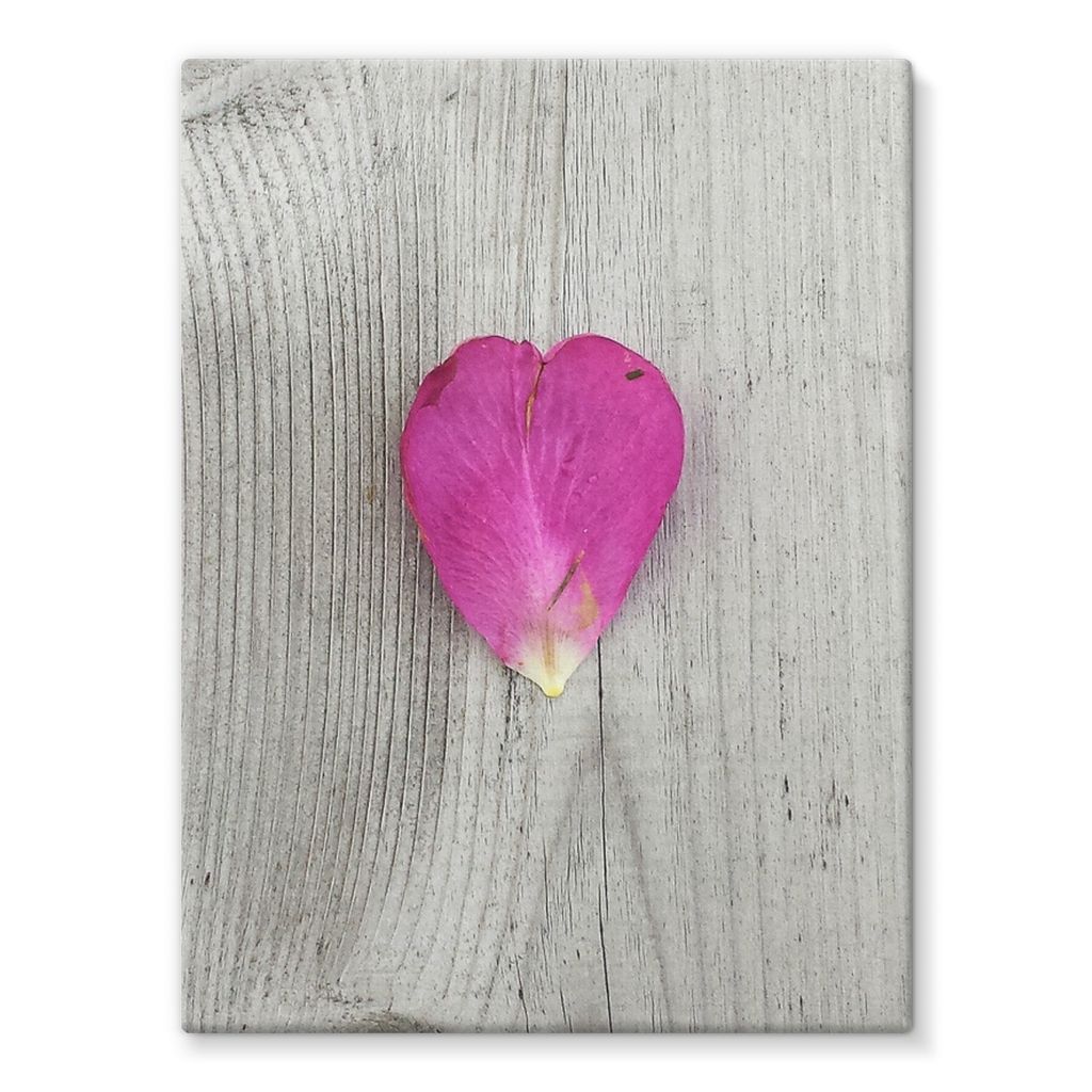 Petal Heart: Stretched Canvas