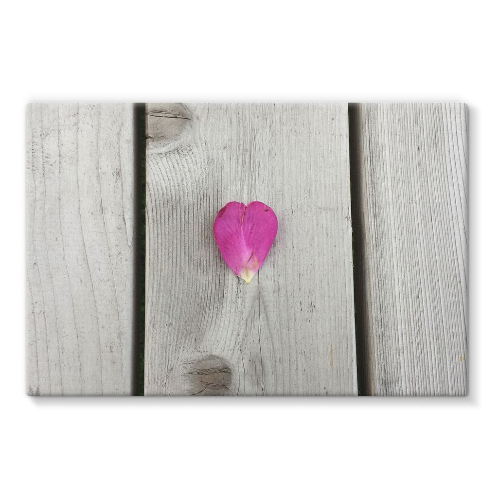 Petal Heart: Stretched Canvas