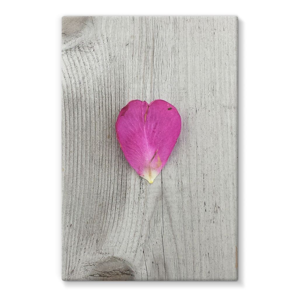 Petal Heart: Stretched Canvas