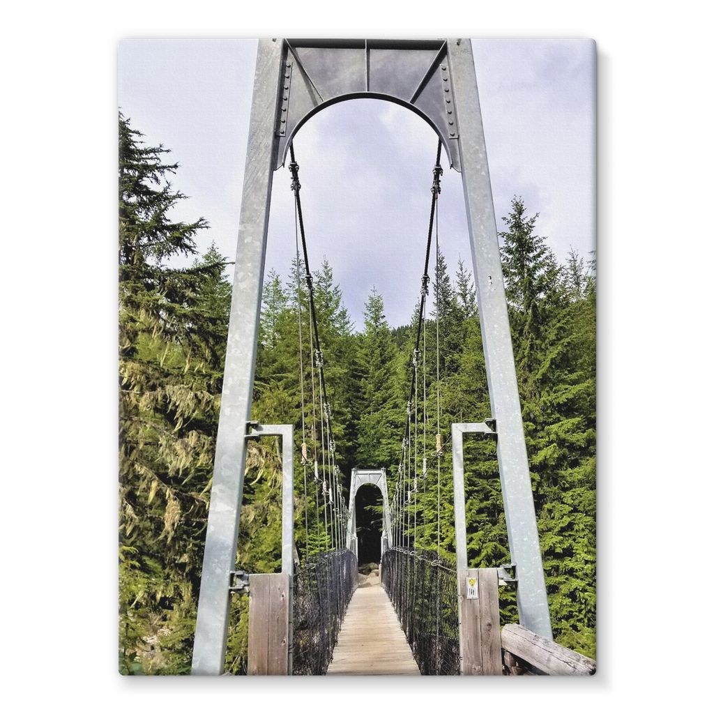 Forest Bridge:  Stretched Canvas