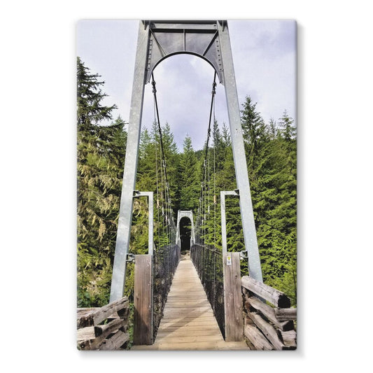 Forest Bridge:  Stretched Canvas