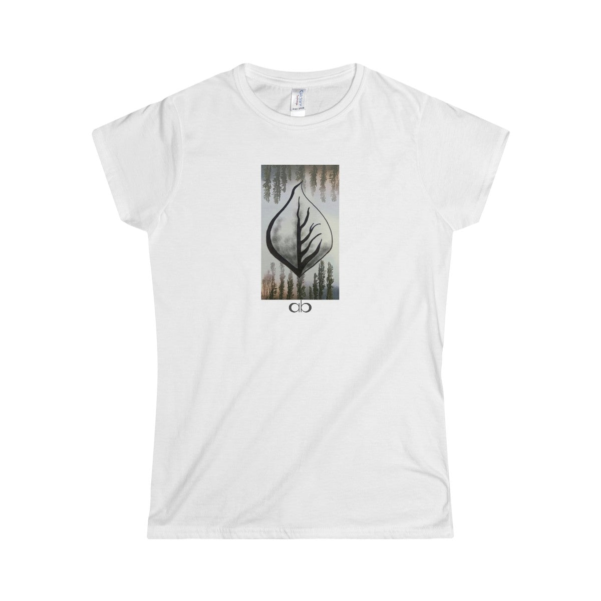 Misty Leaf: Women's Softstyle Tee