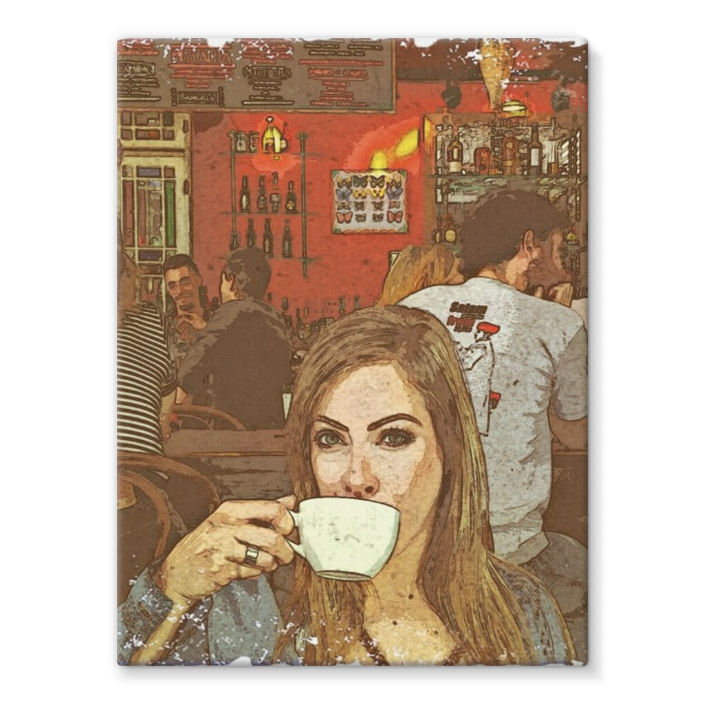 Cafe Joe: Stretched Canvas