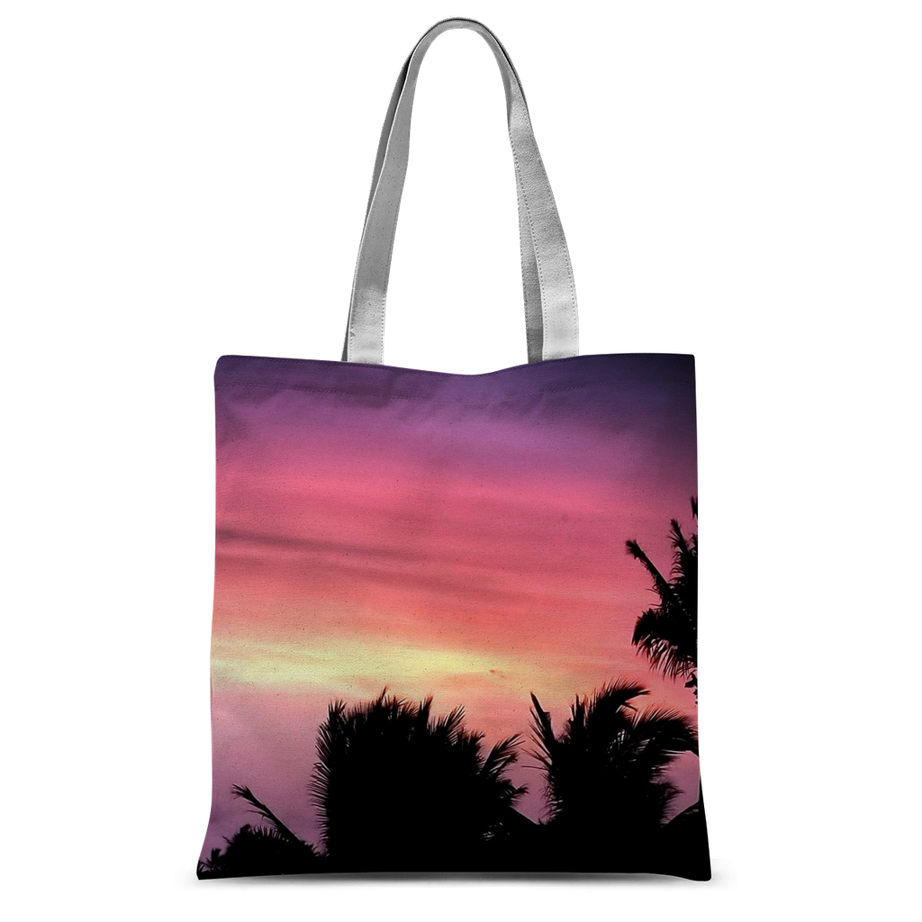 Sunset Palm Tote Bag